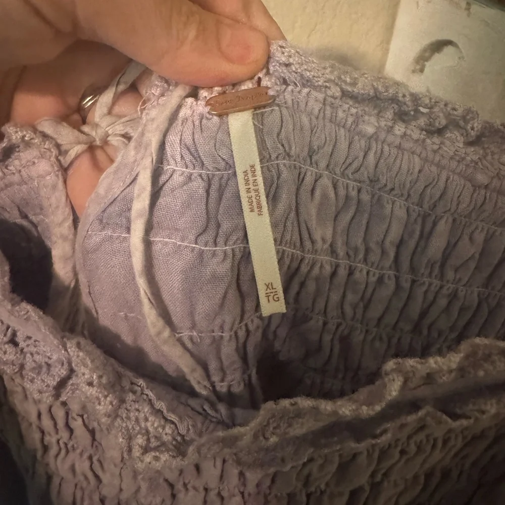 Free People Lavender Tiered Maxi Dress